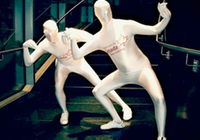 Walkact im Morphsuit